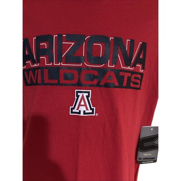 NEW Arizona Wildcats Colosseum Logo Red Short Sleeve T-Shirt Youth M 12-14 - Picture 2 of 5